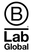  Features the word 'blab' in lowercase letters, with 'global' in smaller text below. The design is modern and clean, emphasizing a global reach and communication.
